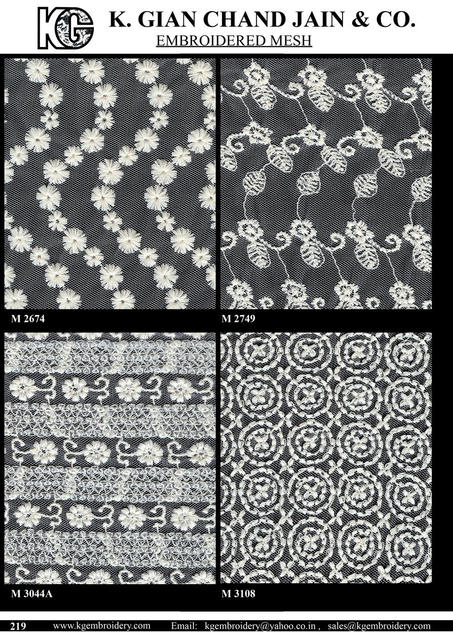 Embroidered Mesh