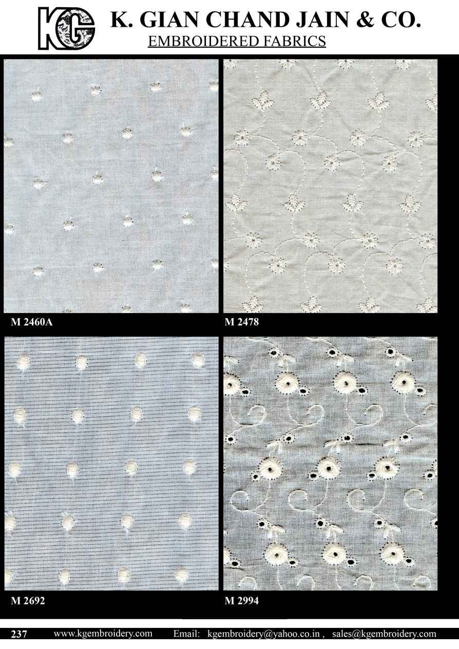 Embroidered Fabrics